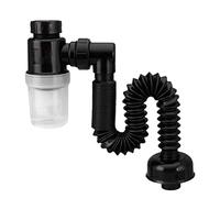 Tuyau de vidange extensible et flexible, siphon d'évier cuisine en ABS réglable durable avec tuyau SC