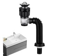 Tuyau de vidange flexible - Anti-odeurs - Raccord extensible - Kit universel de rechange - Installation facile - Obstruction du système de drainage - Solution sanitaire pour lavabo de cuisine
