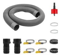 Tuyau de vidange flexible en plastique pour eaux usées Indesit 1 m 32 mm