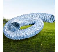 Tuyau de vidange flexible français, tuyau ondulé perforé de 7,6 cm avec fil d'acier, drainage souterrain pour cour, tunnel, génie civil (1,5 m)