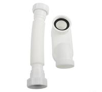 Tuyau de vidange flexible G1-/2 P Siphon de douche gain de place pour baignoire RV Tuyau de vidange de baignoire réglable Tube de vidange de douche à profil bas Siphon d'évier