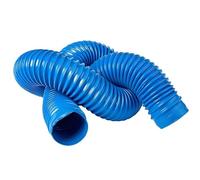 Tuyau de vidange flexible ondulé en PVC, 1 m, 32-60 mm, bleu