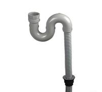 Tuyau de vidange flexible pour machine à laver et cuisine avec design anti-fuite et renfort en fil d'acier