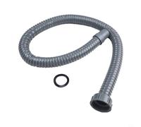 Tuyau de vidange flexible rétractable en PVC pour évier de 45/55 mm - Extension de plomberie réglable - Gris (0,5 m)