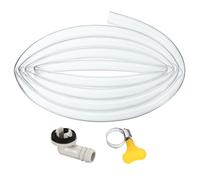 Tuyau de vidange for climatiseur, kit anti-fuite universel for climatiseur portable avec connecteur de 15 mm et pince for unité mini-split de fenêtre.(6.6Ft)