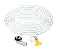 Tuyau de vidange for climatiseur, kit anti-fuite universel for climatiseur portable avec connecteur de 15 mm et pince for unité mini-split de fenêtre.(9.8Ft)