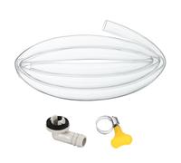 Tuyau de vidange for climatiseur, kit anti-fuite universel for climatiseur portable avec connecteur de 15 mm et pince for unité mini-split de fenêtre.(3.3Ft)