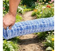 Tuyau de vidange français souple en PVC de 15,2 cm, drainage rapide ondulé, connexion pratique, longueur personnalisable pour jardin, pelouse, terrasse - 25 m