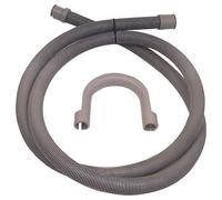 Tuyau de vidange - machine à laver - D19 et 22 mm - 1.5 m - gris