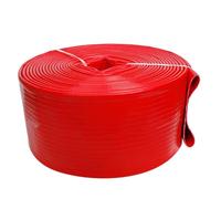 Tuyau de vidange plat, PVC de tuyau décharge Layflat enduit for la l'eau et boue dans les tailles multiples(50m,2.5-inch)