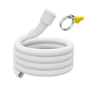 Tuyau de vidange pour climatisation, tuyau flexible de climatisation, gouttières de climatisation avec pince en acier inoxydable pour climatisation, sèche-linge (3 mètres)