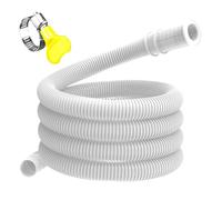 Tuyau De Vidange Pour Climatiseur,Tuyau AC avec Collier - Tube Souple pour Évacuation d'Eau et de Condensation pour Système de Climatisation Split sans Conduit pour Machine à Laver