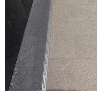 Tuyau de vidange pour drainage de tranchée extérieure - Système d'eau de pluie d'entrée latérale pour bâtiments - Inverseur d'eau de ruissellement en acier inoxydable