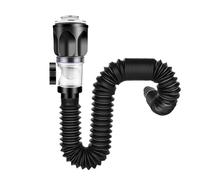 Tuyau de vidange pour évier - Tuyau flexible, tube d'extension, connecteur de siphon en P | Ligne durable résistante à l'eau, installation facile, accessoire de plomberie pour cuisine, salle de bain