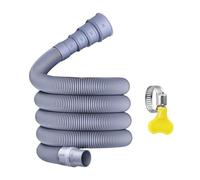 Tuyau de Vidange pour Lave-linge, Rallonge Avec Collier de Serrage, Rallonge de Tuyau de Vidange de Rechange pour Lave-linge, Lave-vaisselle, Camping-car, Maison