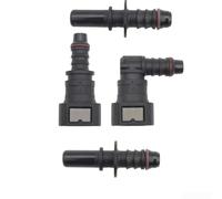 Tuyau de vidange rapide SAE 9,49 mm avec connecteur droit coudé et connecteurs mâles pour systèmes de carburant de 8 mm