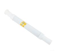 Tuyau de vidange réglable en longueur pour systèmes de vidage d'évier dans salle de bain et cuisine en plastique avec fil d'acier interne pour fonction mémoire de forme