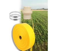 Tuyau de vidange renforcé, Tuyau de décharge plat 65 mm 10-100 m for pompe à eau et irrigation(100meter)