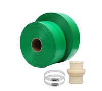 Tuyau de vidange renforcé, Tuyau d'incendie plat de 33 pieds for le lavage à contre-courant, le drainage et l'irrigation de la piscine avec des diamètres de 1 à 8 pouces(5in)