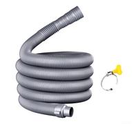 Tuyau de vidange robuste en PVC conçu pour les connexions de vidange de machine à laver avec un diamètre intérieur constant et un intérieur lisse (4 m)