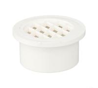 Tuyau de vidange rond en PVC avec couvercle de vidange de sol intégré pour balcon et systèmes de plomberie de la maison, couleur blanche, matériau résistant aux intempéries, installation facile