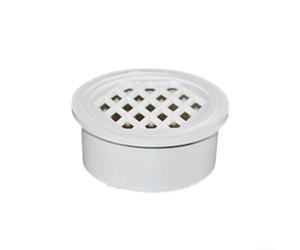 Tuyau de vidange rond en PVC avec couvercle de vidange intégré pour le drainage du balcon et du sol, garantit l'absence de fuite d'eau ou de blocage de la saleté (75 mm)