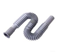 Tuyau de vidange universel en plastique flexible pour évier de cuisine et salle de bain Gris