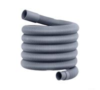Tuyau de vidange universel pour machine à laver avec support en U et adaptateur, kit d'extension de tuyau de vidange ondulé flexible pour LG/GE/Samsung (002)
