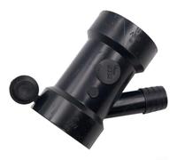Tuyau de vidange WYE en ABS conforme à la norme DWV pour élimination des condensats de lave-vaisselle - Raccord noir robuste - Installation simple