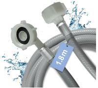 Tuyau D'eau De 1.8m Tuyau D'arrivée D'eau 3/4 Pouces Droit/Angle 90 Degrés Pour Lave-Linge Lave-Vaisselle 2556644 Compatible Avec Euromaid Lave-Vaisselle E14dwx Midea