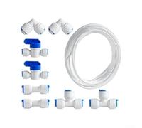 Tuyau d'eau en polyéthylène 10 m ensemble de raccords à emboîter (15 m)