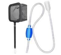 Tuyau d'Eau, Filet de Pêche, Changement d'Eau, Nettoyeur de Sable, Pompe à Siphon Sous Vide pour Aquarium - Nettoyage et Entretien