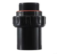 Tuyau d'eau flexible pour filtre de réservoir à sable, raccord en PVC avec tailles de 3,1 cm et 5,1 cm (5,1 cm, noir)