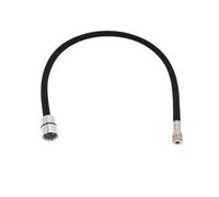 Tuyau D'eau Flexible Tressé En Nylon, 50cm/60cm/85cm/150cm F1/2 M15 * 1, For Robinet De Cuisine Extractible, Filature, Plomberie Noire Et Grise(60cm Black)