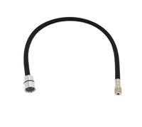 Tuyau d'eau Flexible tressé en Nylon 50cm/60cm/85cm F1/2 M15 * 1, for robinet extractible de cuisine, Tube rotatif, plomberie noire et grise (Color : 60cm Black)