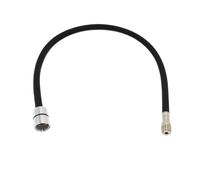 Tuyau d'eau Flexible tressé en Nylon 50cm/60cm/85cm F1/2 M15 * 1, for robinet extractible de cuisine, Tube rotatif, plomberie noire et grise (Color : 50cm Black)