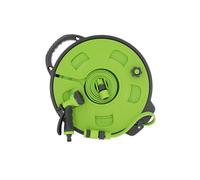 Tuyau d'eau plat avec dévidoir - OPTIMA - 15 m - Vert et gris - Arrosage de jardin