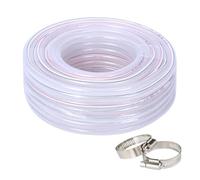 Tuyau d'eau potable 10 mm - 3/8" en PVC - Tuyau d'essence - Tuyau d'arrosage pour camping-car - Flexible - Haute pression - Tuyau d'huile - 5 m