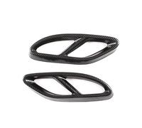 Tuyau D'échappemen Couvercle Cache De Sortie D'échappement Silencieux Embout De Pot D'échappement Compatible Avec Benz Pour Classe C W205 2015 2016 2017 2018 2019 2020 2021(Carbon Fiber)