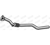Tuyau d'échappement 07596 WALKER pour AUDI SKODA VW