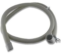 Tuyau d'échappement,1,8 m,30/20 mm,coudé/droit,universel,adapté pour lave-vaisselle,lave-linge,compatible avec Indesit Ariston C00054869 avec arc de fixation