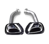 Tuyau d'Échappement 1 Paire D'embouts D'échappement Pour BMW X5 E70 V8 2007-2010, Tuyau D'échappement Embout Silencieux Buse Tuyau D'échappement Voiture(Silver Exhaust cover)