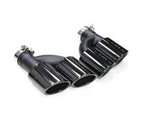 Tuyau d'Échappement 1 Paire Sorties D'échappement À Quatre Sorties Pour A4 A5 A6 A7 Mise À Niveau Pour S4 S5 S6 S7 Silencieux Noir(Black B)