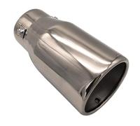 Tuyau d'échappement 1 PCS Pour Toyota Pour Crown 2007-2017 Buse Sortie D'échappement Voiture Silencieux Embout Acier Inoxydable Modifiés Embouts d'échappement(Silver flat)