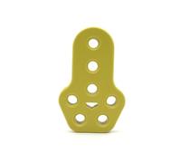 Tuyau d'échappement 1 PCS Universal Car Exhaust Muffler Mounting Bracket Heavy Duty Rubber Exhaust Hanger Bushing Support 2 4 7 Holes Echappement Voiture(1x 7 holes-Yellow)