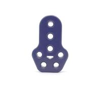 Tuyau d'Échappement 1 PCS Universal Car Exhaust Muffler Mounting Bracket Heavy Duty Rubber Exhaust Hanger Bushing Support 2 4 7 Holes(1x 7 holes-Blue)