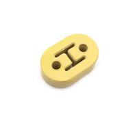 Tuyau D'échappement 1 PCS Universal Car Exhaust Muffler Mounting Bracket Heavy Duty Rubber Exhaust Hanger Bushing Support 2 4 7 Holes(1x 2 holes-Yellow)