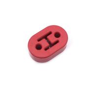 Tuyau d'échappement 1 PCS Universal Car Exhaust Muffler Mounting Bracket Heavy Duty Rubber Exhaust Hanger Bushing Support 2 4 7 Holes Echappement Voiture(1x 2 holes-Red)