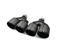Tuyau D'échappement 1 Pièce Modification De Type Y Pour VW Pour Golf Queue De Gorge En Fiber De Carbone Balle Noir Mat Accessoires De Voiture Voiture Silencieux(Equal in63-out89mm)