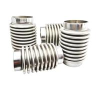 Tuyau D'échappement 1 Pièce Soufflet Flexible Acier Inoxydable Double Couche Soupape Surpression Souple Coupleur Joint 38 45 51 57 63 76 89 Mm Turbo Sifflet Tuyau D'Échappement(Inlet 102mm)